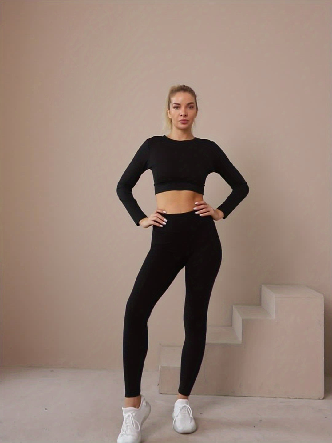Evie - Pantalons de sport de yoga taille haute