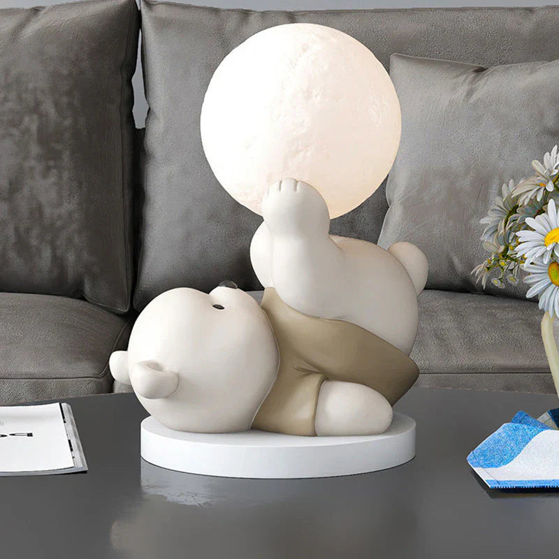 LumiBamse Lampe de Nuit – Douce Lampe LED en Forme d'Ours