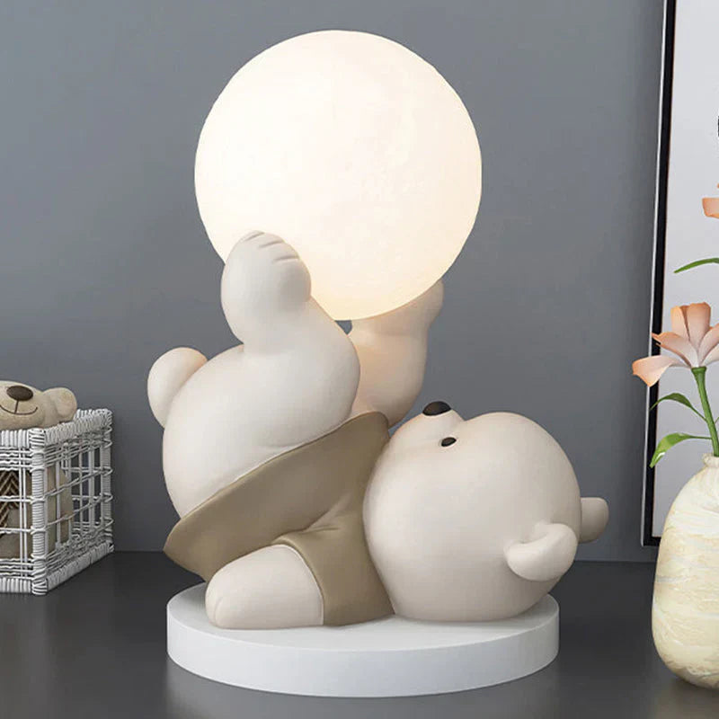 LumiBamse Lampe de Nuit – Douce Lampe LED en Forme d'Ours