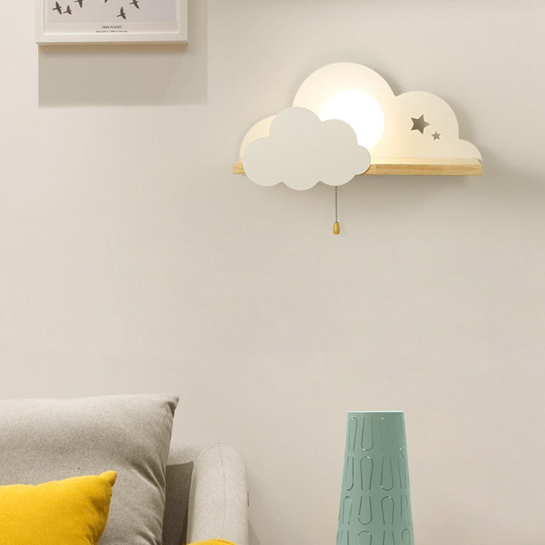 DreamCloud - Hyggelys avec lampe murale à étagère fonctionnelle