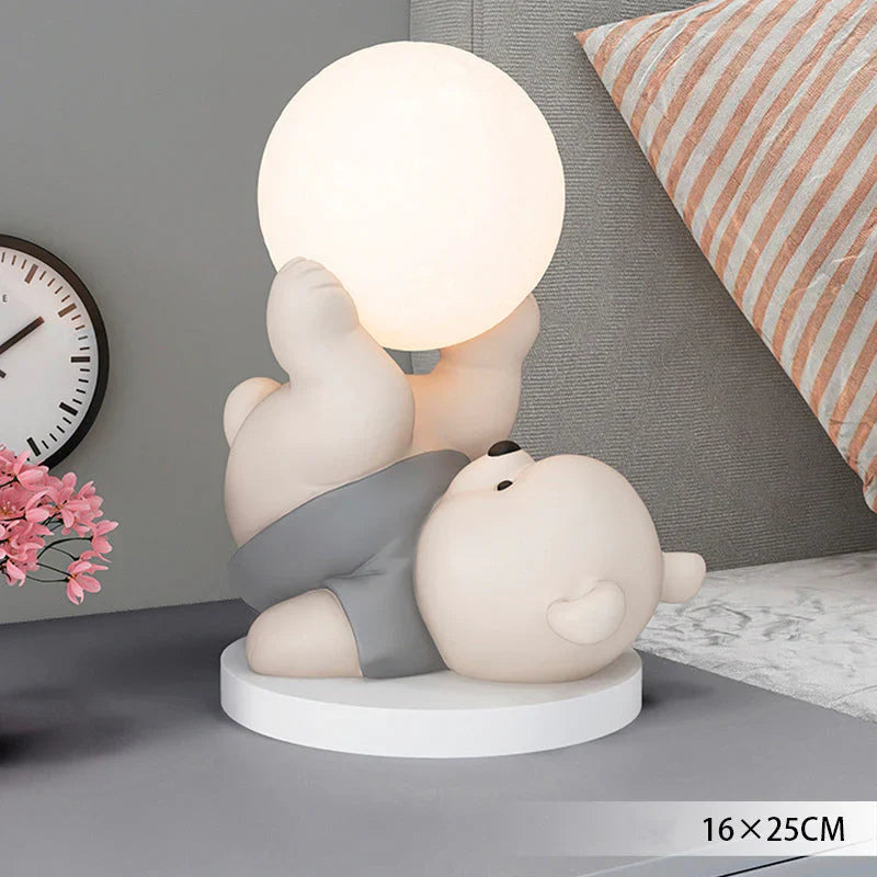 LumiBamse Lampe de Nuit – Douce Lampe LED en Forme d'Ours
