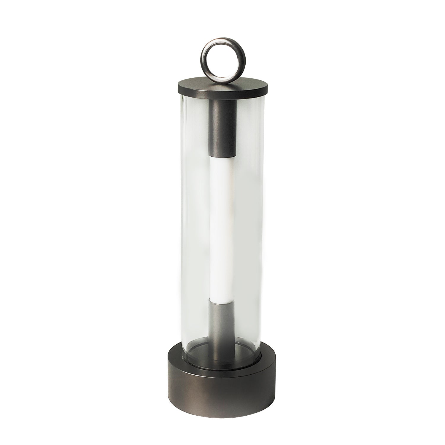 LumiTube - Lampe de table en clair verre moderne