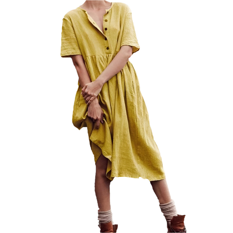 Sylvie - Robe mi-longue au charme naturel