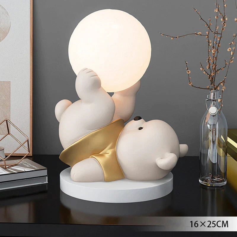 LumiBamse Lampe de Nuit – Douce Lampe LED en Forme d'Ours