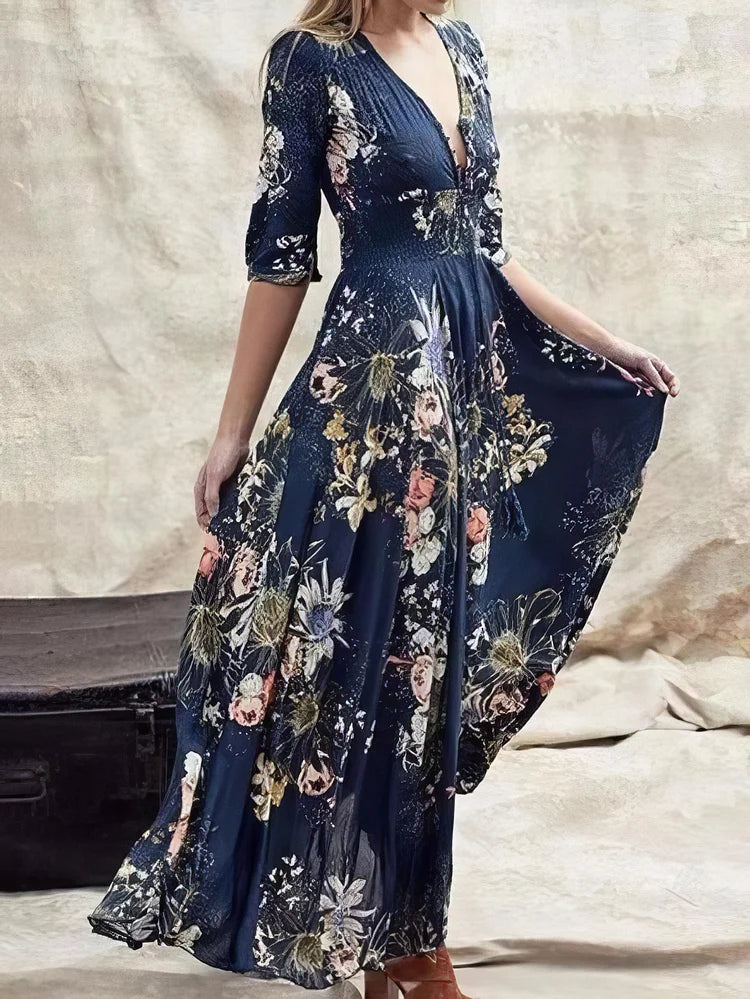 Robe Flæsekjole Isabella avec Fente Avant