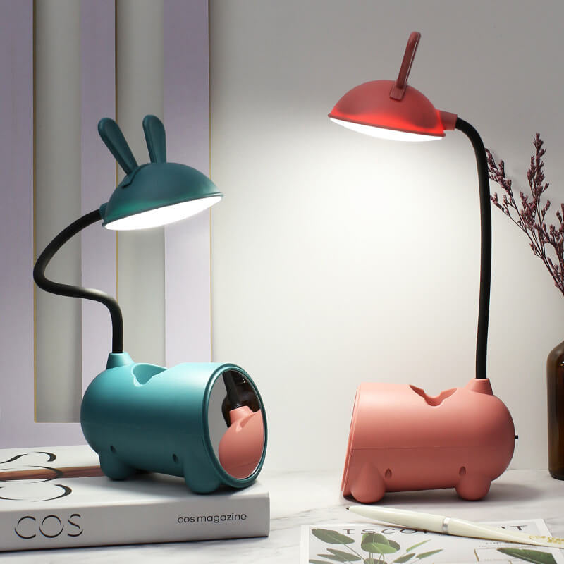 LumiBunny - Lampe de bureau LED avec contrôle tactile et support de stylo