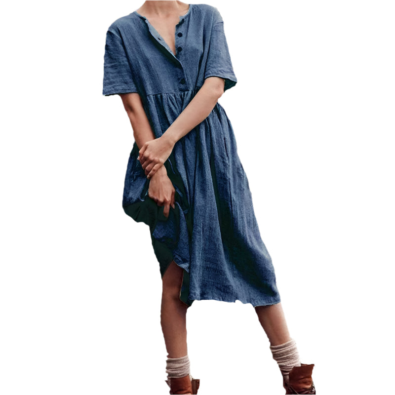 Sylvie - Robe mi-longue au charme naturel