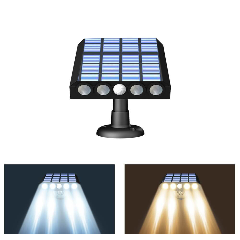 LumaBeam lampe murale extérieure à 5 LED - Lampe de sécurité avec détecteur de mouvement