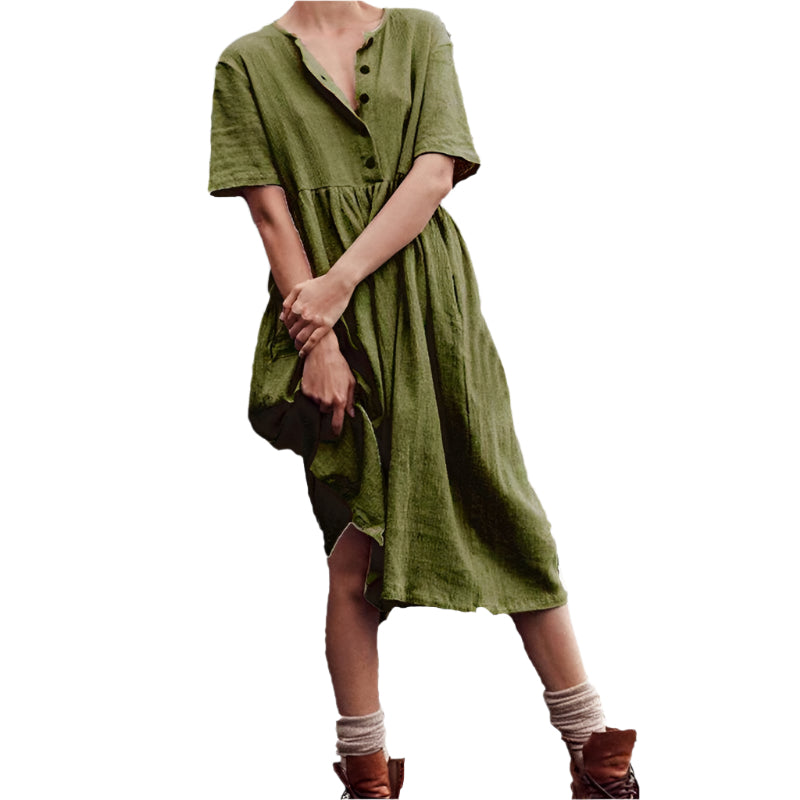 Sylvie - Robe mi-longue au charme naturel