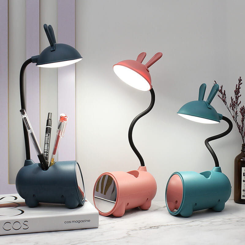 LumiBunny - Lampe de bureau LED avec contrôle tactile et support de stylo