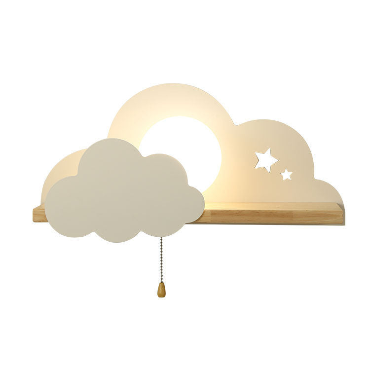 DreamCloud - Hyggelys avec lampe murale à étagère fonctionnelle