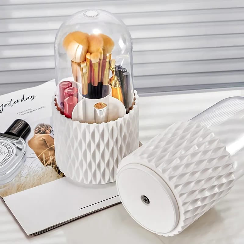 GlamSpin - Brosse de maquillage rotative et organisateur cosmétique