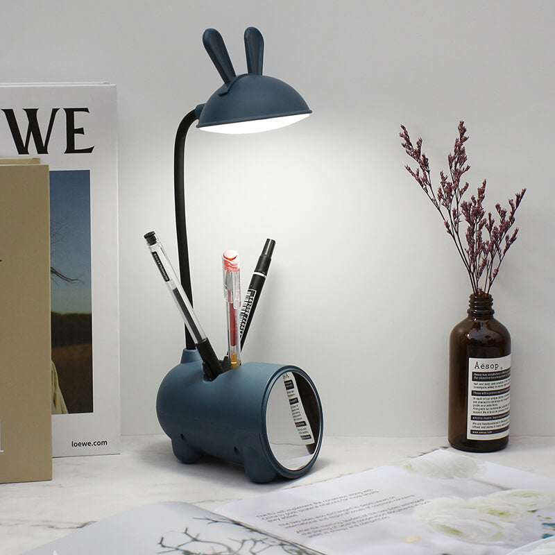LumiBunny - Lampe de bureau LED avec contrôle tactile et support de stylo