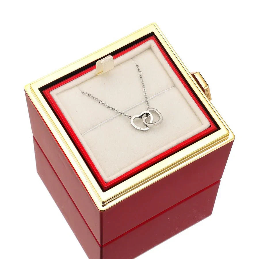 Coffret Cadeau EvighedsRose avec Collier Personnel Caché – Cadeau Unique pour la Fête des Mères