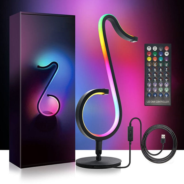 LumeTune - Lampe de bureau LED RGB avec télécommande