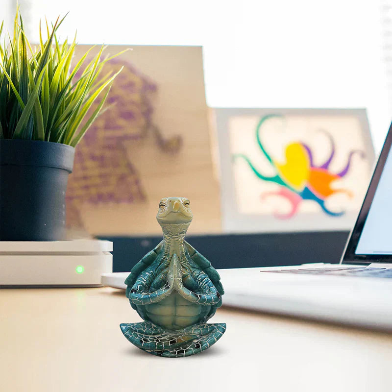 Figurine Décorative Zen Tortue - Design Apaisant avec de Fines Détails