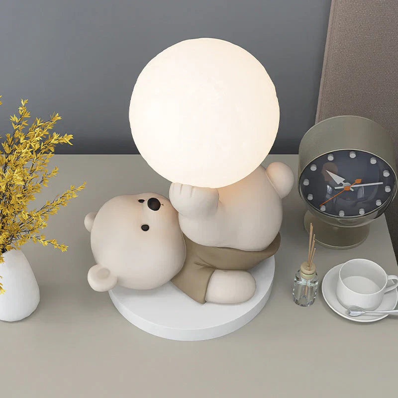 LumiBamse Lampe de Nuit – Douce Lampe LED en Forme d'Ours