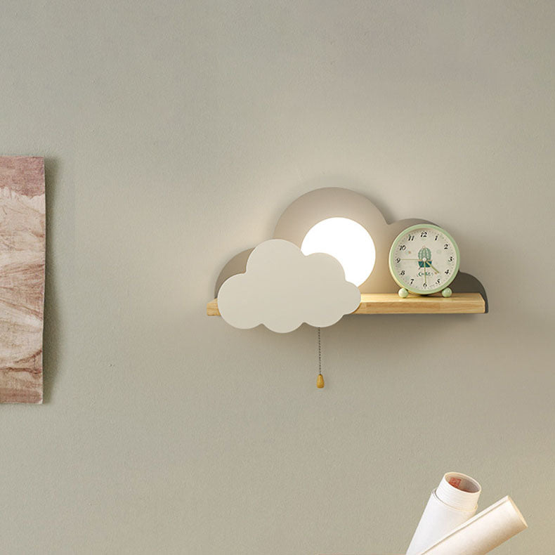 DreamCloud - Hyggelys avec lampe murale à étagère fonctionnelle
