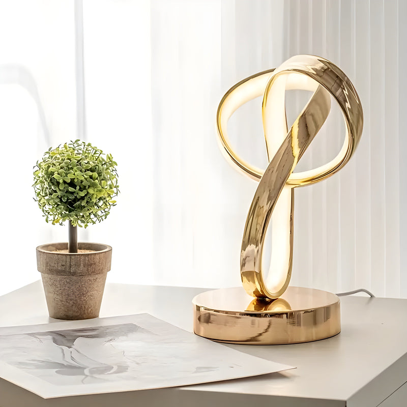 Anneau - lampe de table mince et moderne