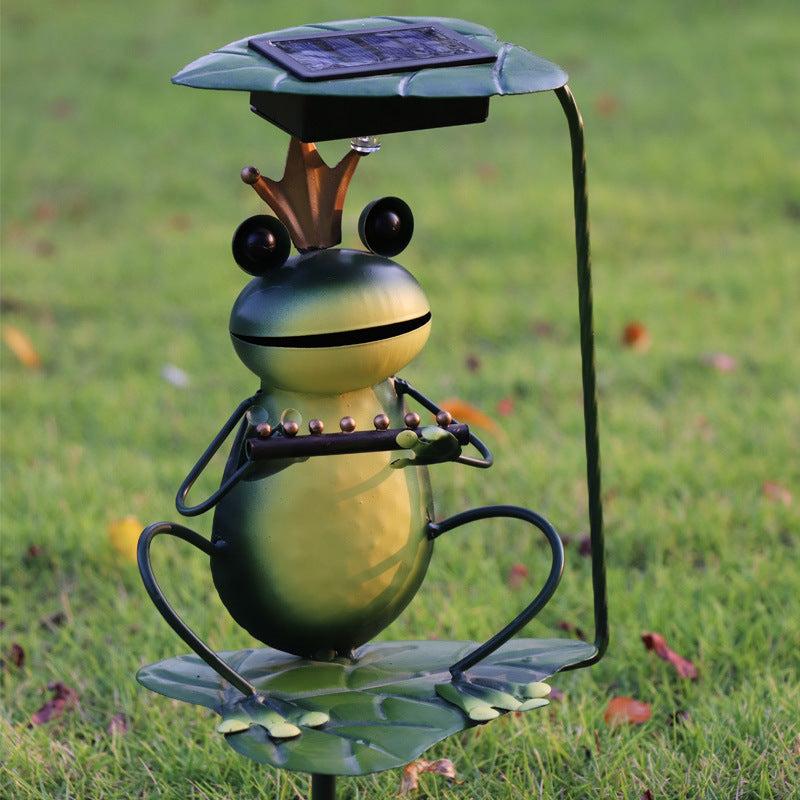 Lampadaire décoratif solaire GardenFrog - Lampe de jardin ludique