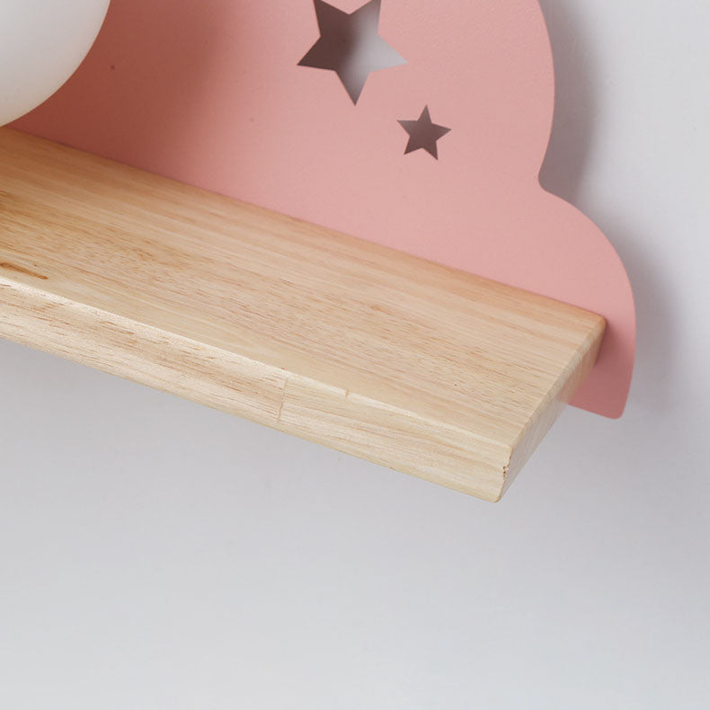 DreamCloud - Hyggelys avec lampe murale à étagère fonctionnelle