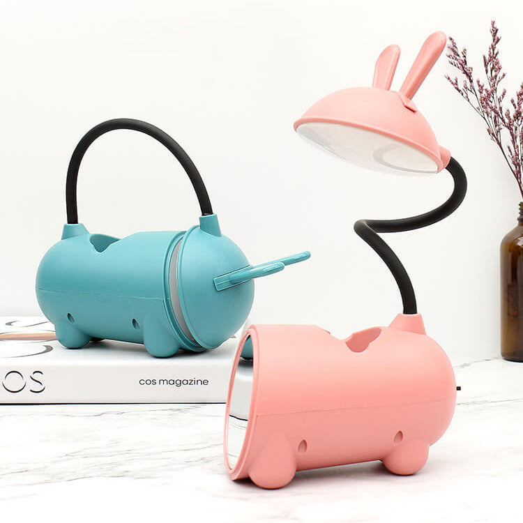 LumiBunny - Lampe de bureau LED avec contrôle tactile et support de stylo