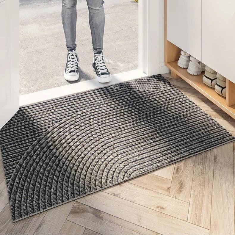 GeoGuard - Tapis de porte géométrique durable et moderne
