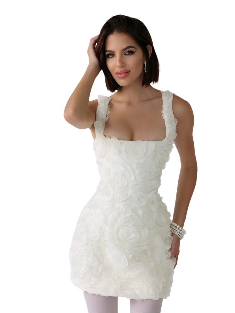 Robe minirobe Isabella avec applications florales