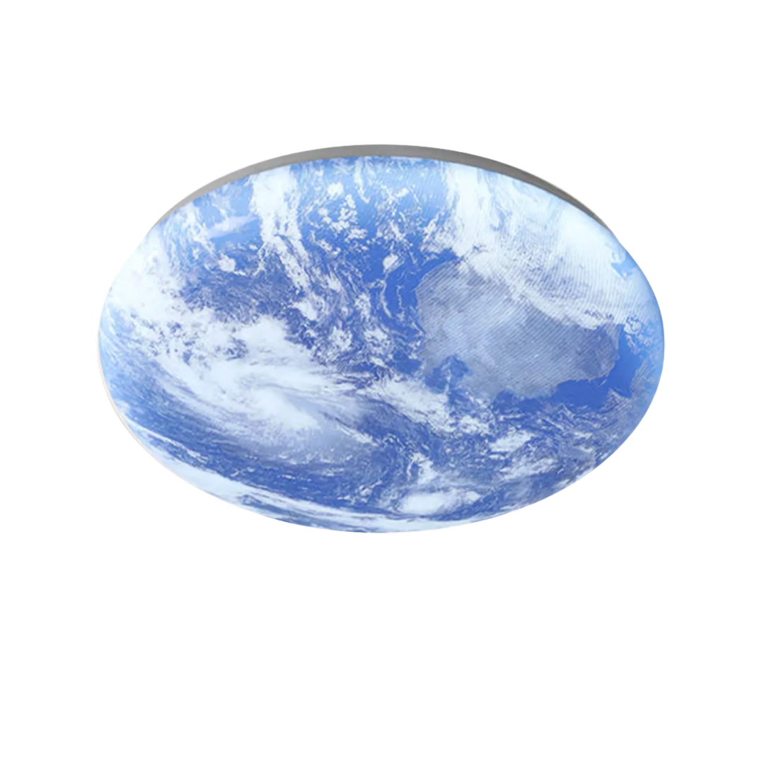 TerraGlow - Luminaire de plafond circulaire inspiré de la terre