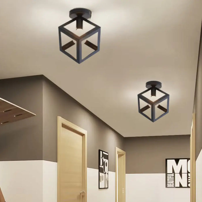 GeoGlow - Lampe de plafond géométrique minimaliste