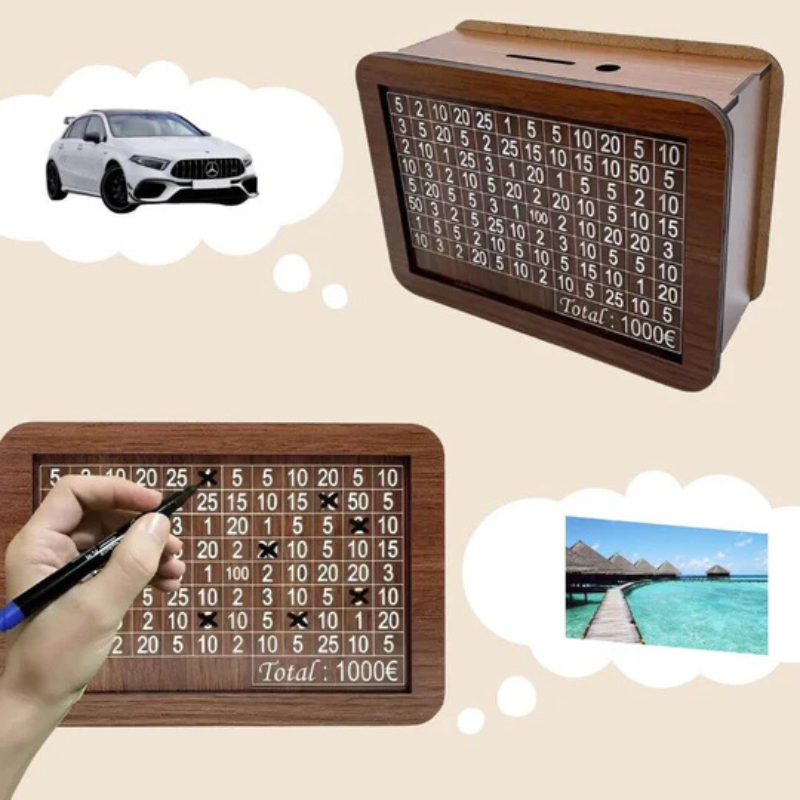 CoinTrack Digital Sparebank – Pot à pièces décoratif avec compteur LCD intégré