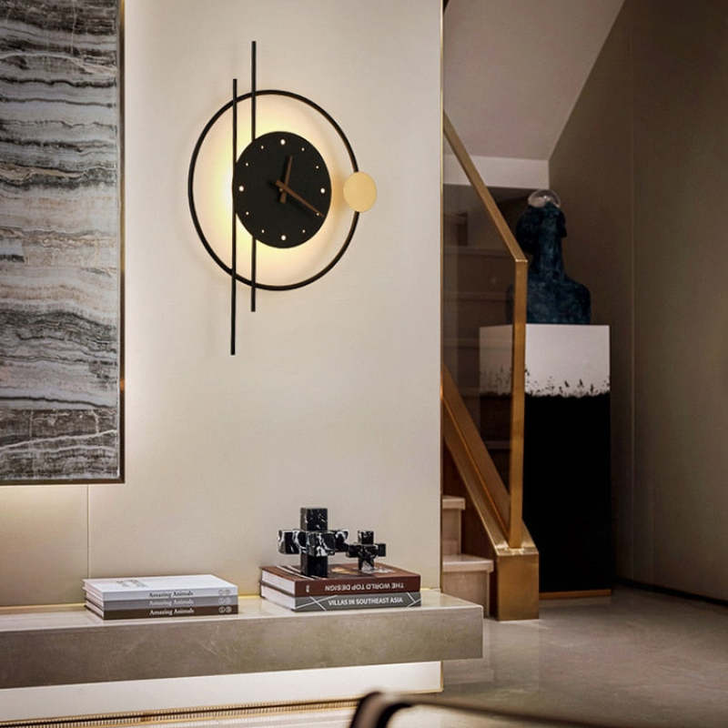 GlowTime - Horloge murale LED moderne