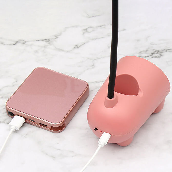 LumiBunny - Lampe de bureau LED avec contrôle tactile et support de stylo