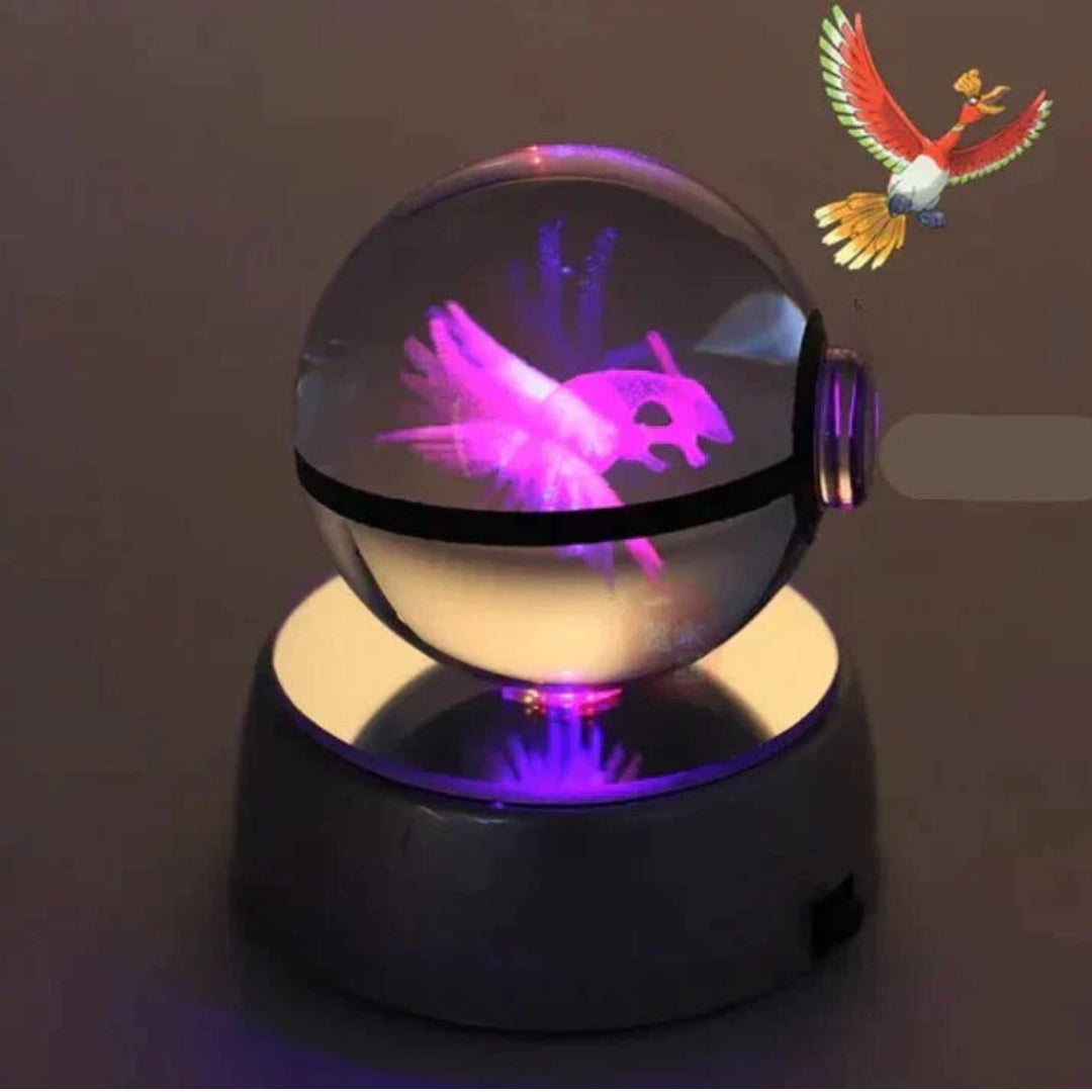 PokéGlow - Lampe LED Ikoniques Figurines Pokémon en Cristal