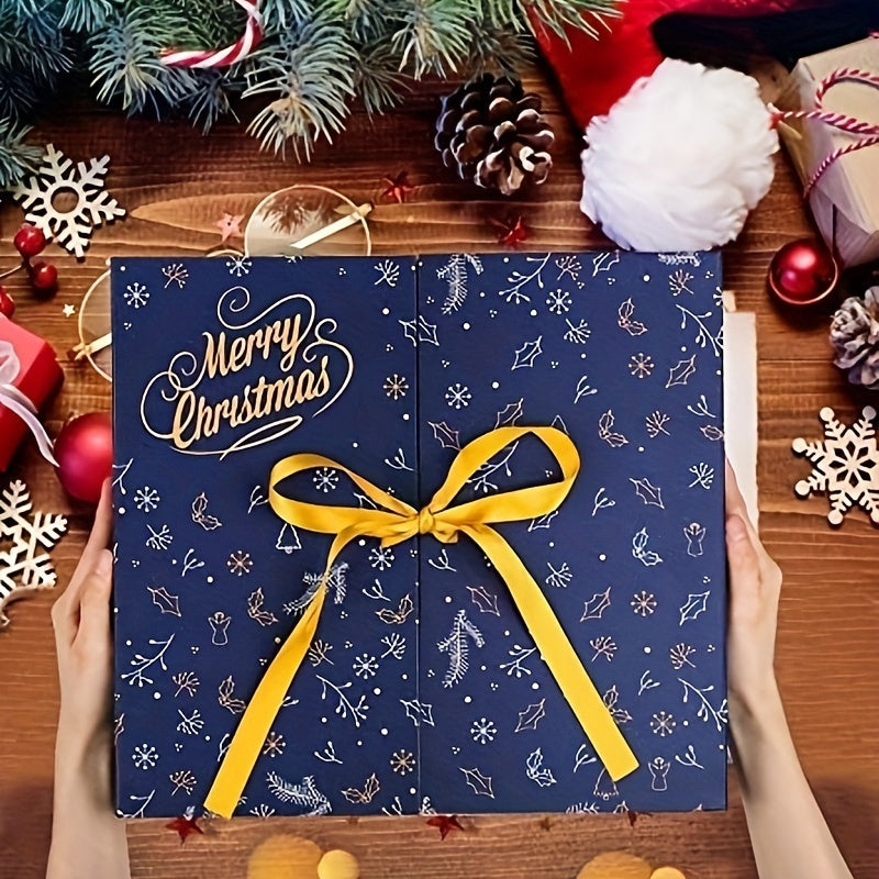 Ensemble de calendrier de l'Avent DIY – 24 boîtes en papier à remplir avec couvercle et accessoires variés pour offrir et bricoler