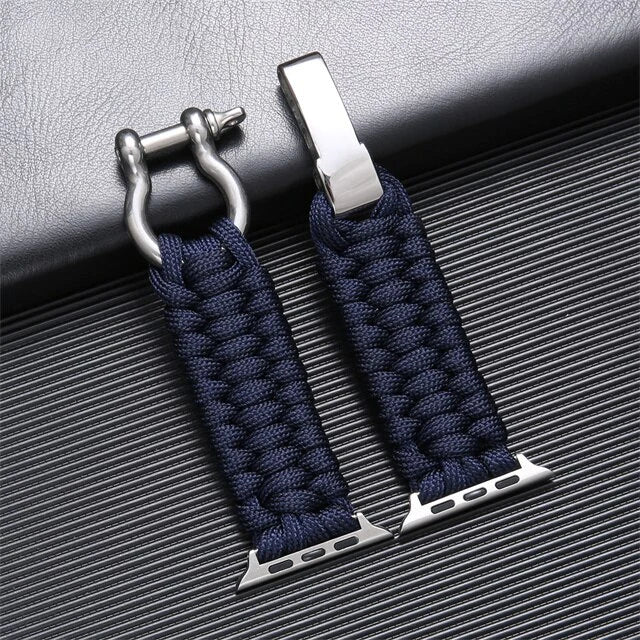 Bracelet Paracord FlexiWrist pour Apple Watch – Bandouillère Robuste et Ajustable