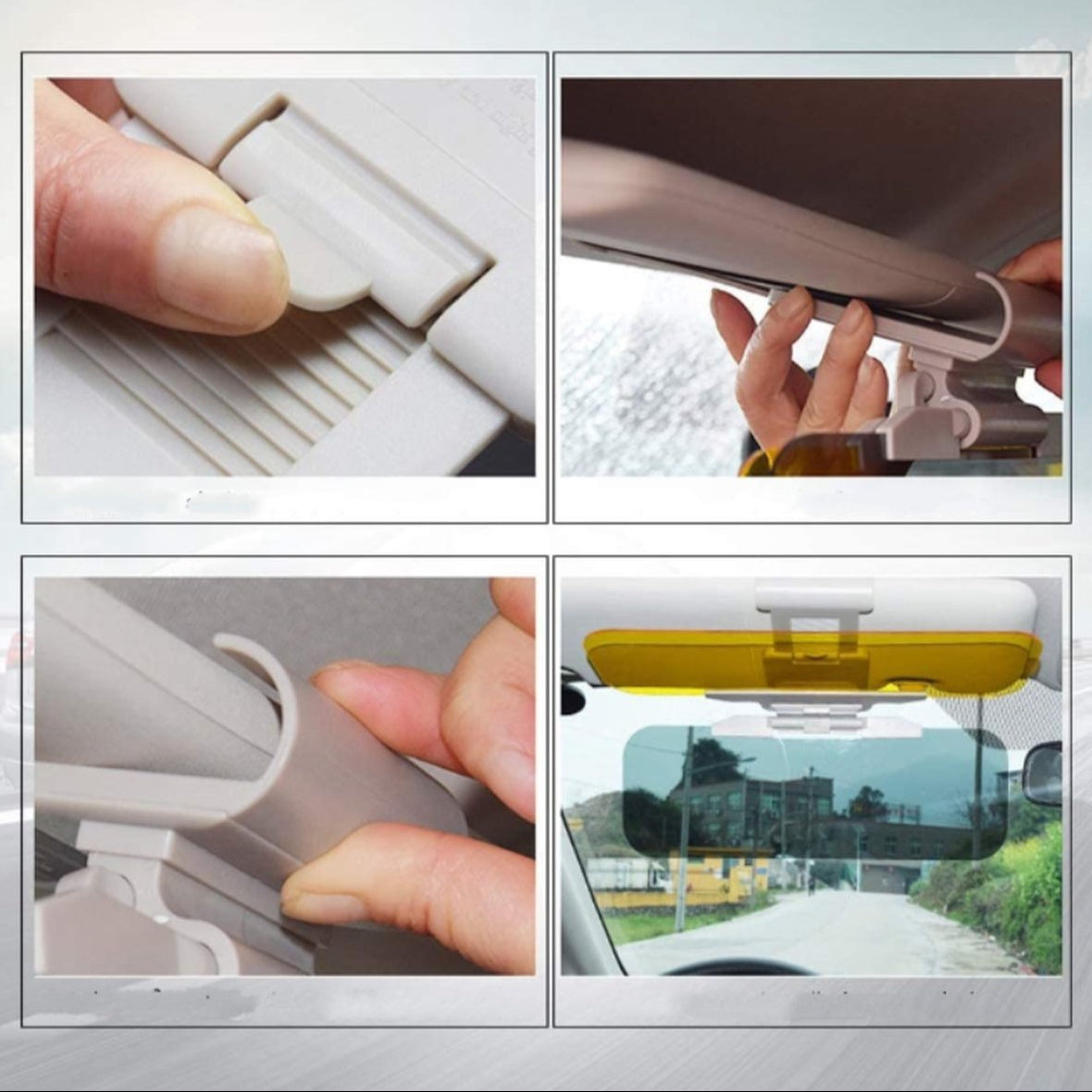 GlareGuard - Pare-soleil de voiture à clipser