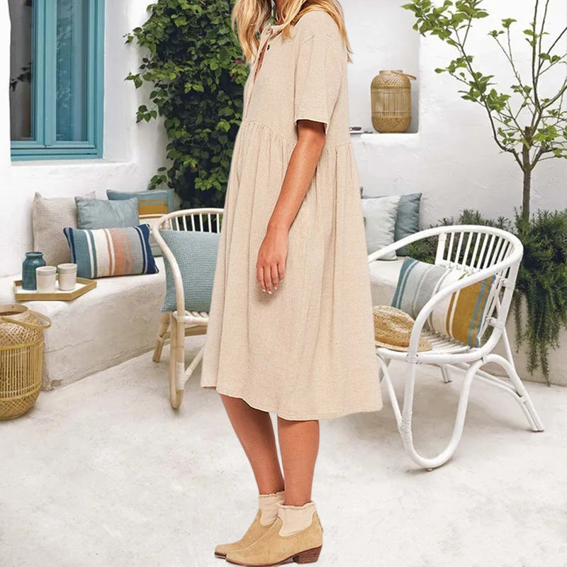 Sylvie - Robe mi-longue au charme naturel