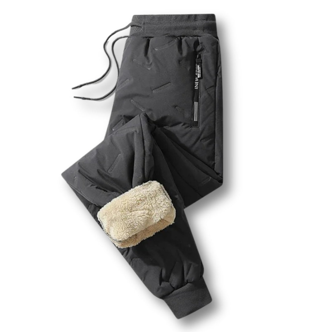 Carl - Pantalon thermique décontracté avec doublure polaire chaude et confortable