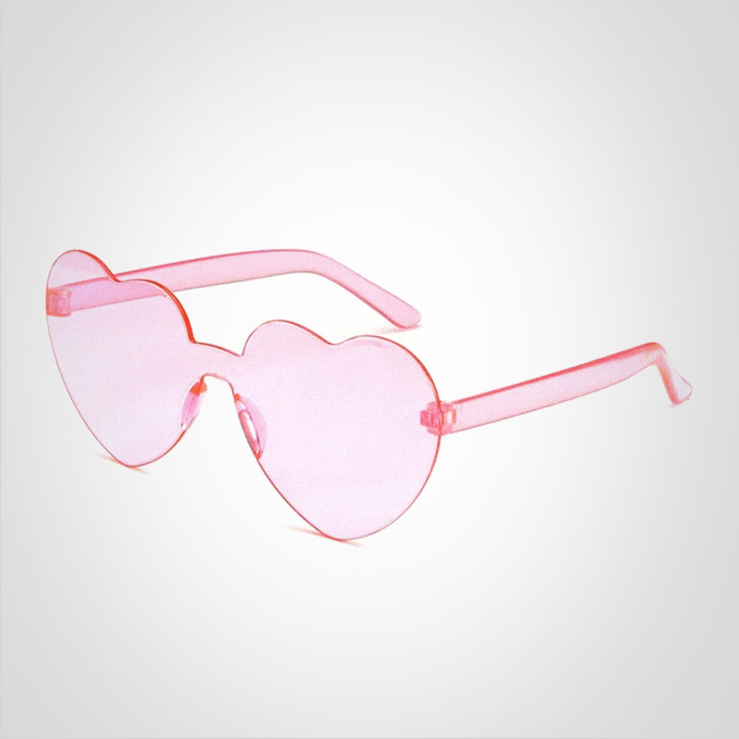 Lunettes de soleil en forme de cœur avec dégradé de couleurs et protection UV400