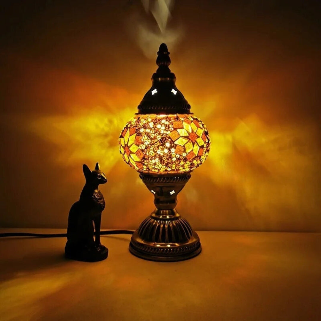 Lampe de table Mosaïque à motifs colorés