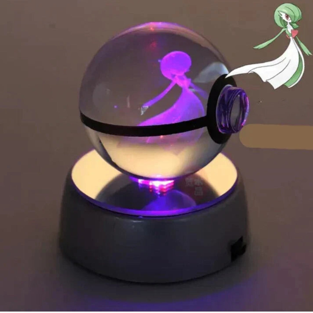 PokéGlow - Lampe LED Ikoniques Figurines Pokémon en Cristal