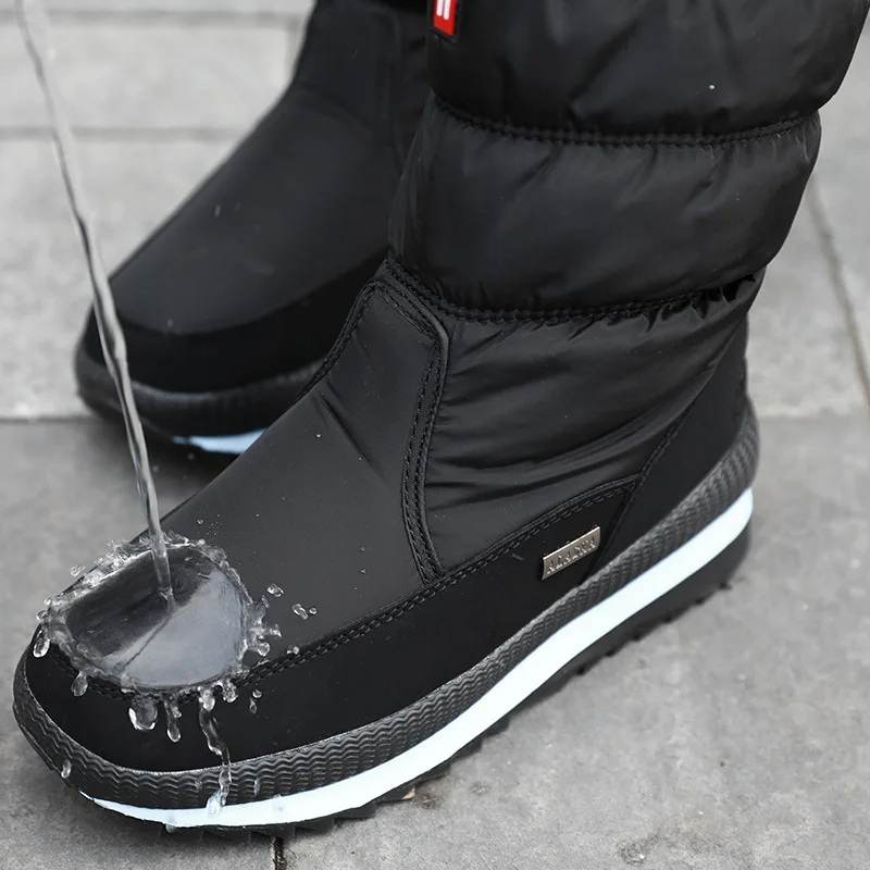 Jela - Bottes imperméables antidérapantes avec fermeture éclair latérale