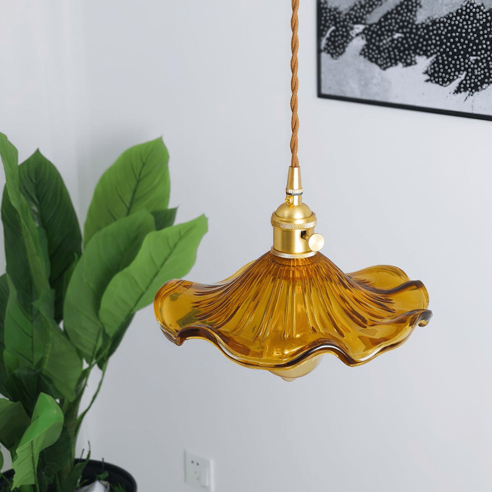 Lampe stylée à fleur d'hibiscus