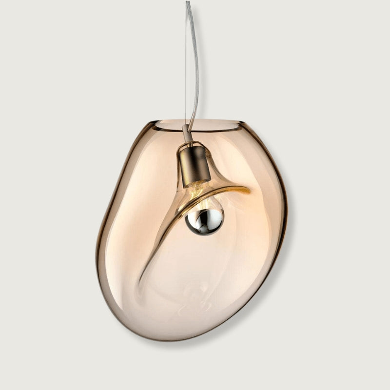 Dråbelux Élégante Lampe Pendante en Verre – Éclairage de Plafond Stylé avec Lumière Douce