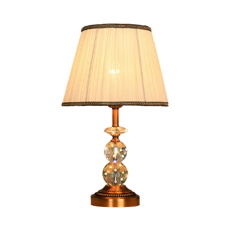 LumiCrystal – Lampe de table élégante avec boules de cristal à facettes