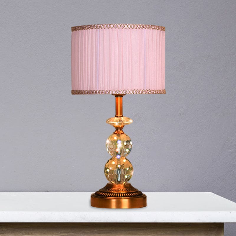 LumiCrystal – Lampe de table élégante avec boules de cristal à facettes