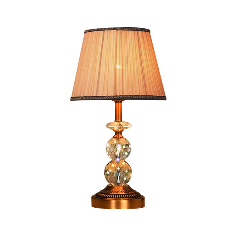 LumiCrystal – Lampe de table élégante avec boules de cristal à facettes