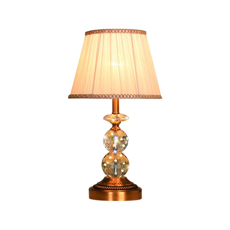 LumiCrystal – Lampe de table élégante avec boules de cristal à facettes