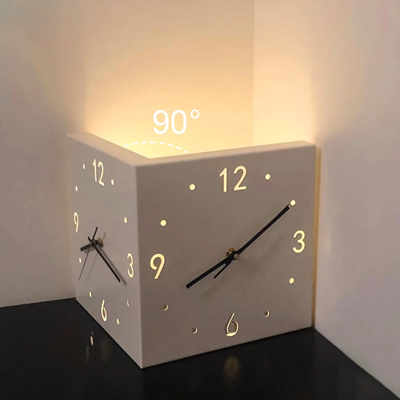 TimeEdge Moderne Coin de Façade Double avec Éclairage LED